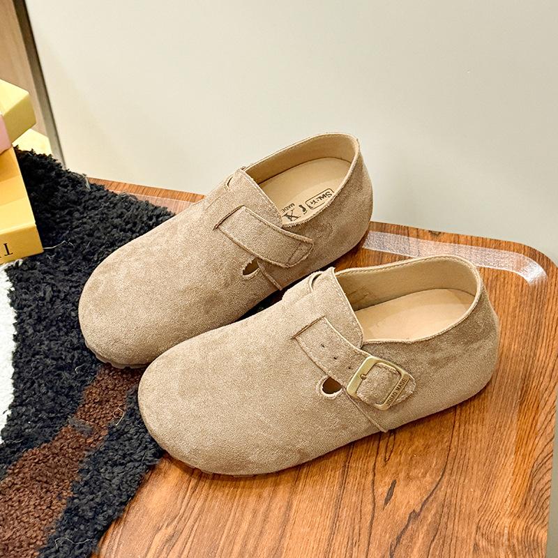 Retro buckle inner heightening Boken shoes 2025 autumn new Korean version single shoes comfortable thick-soled shallow mouth Mary Jane shoes