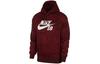 Sweatshirts Men's Burgundy Hooded Thickened Regular CK5125-638