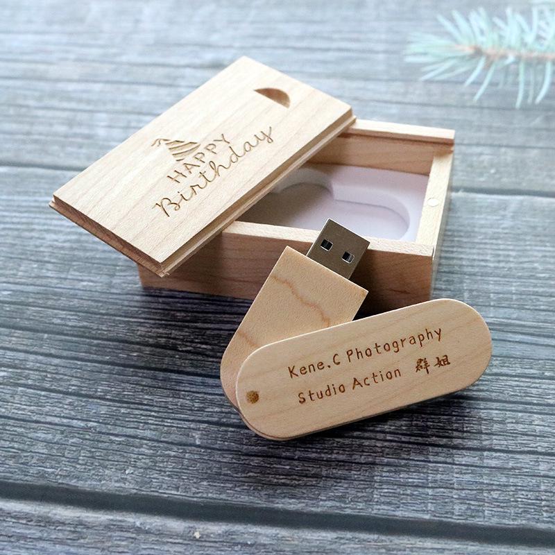 Bamboo & Wood 32GB USB Flash Drive with Custom Logo - Perfect for Graduation Souvenirs & Promotional Gifts