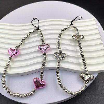 Boho Love Bow Bead Bracelet - Cute Ins Style Phone Jewelry Wristband Chain