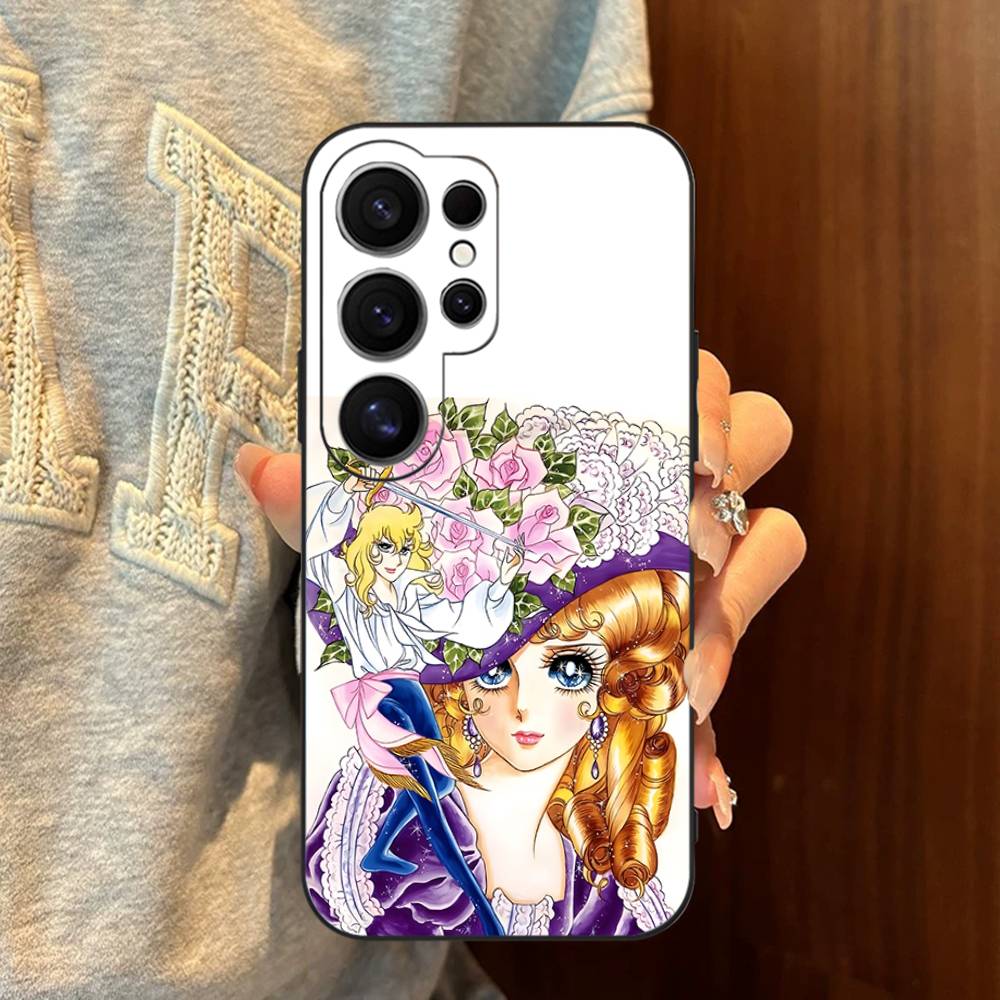 Rose Of V-Versailles Lady Oscar Phone Case For Samsung S 24 Fe 25 Ultra Plus 20 Lite 21 30 22 23 24 22 Ultra 5G Fundas