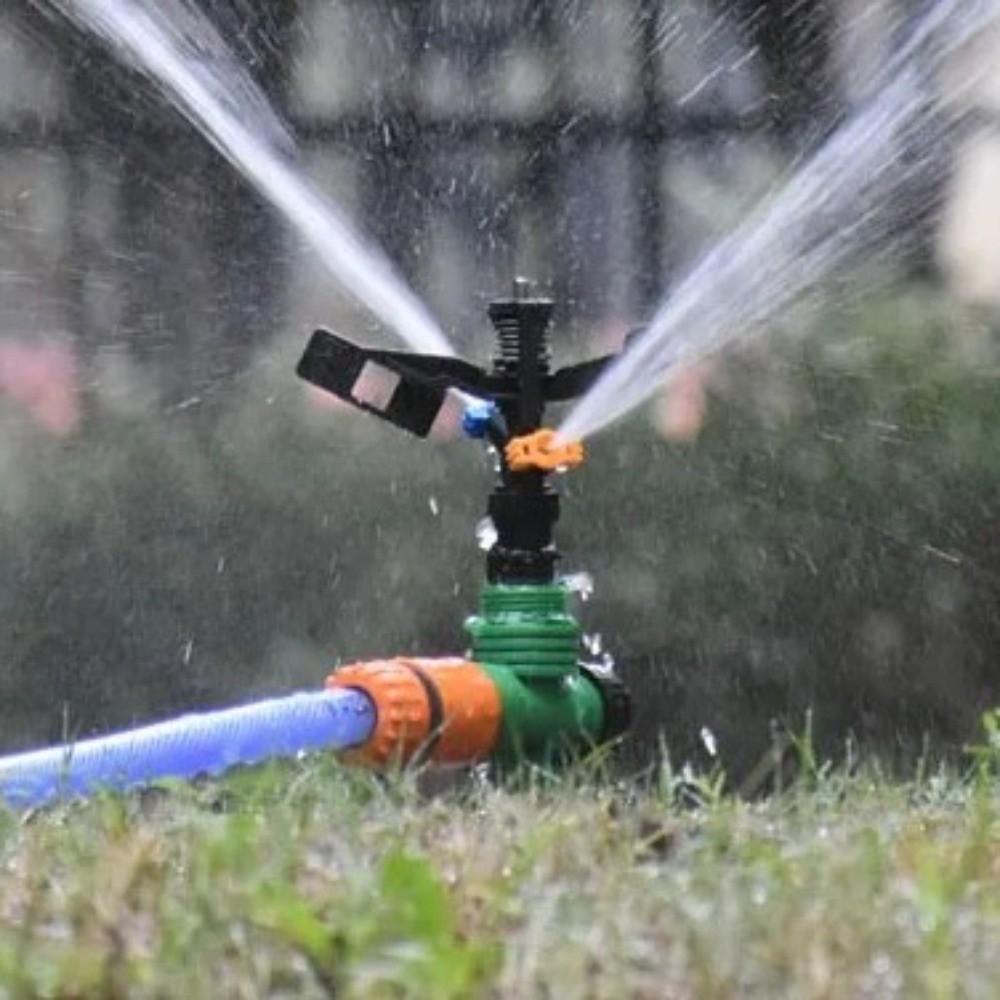 1/2 Inch Thread Water Spray Nozzle 360 Degree Rotating Sprinkler Head Impact Sprinkler  Lawn Yard