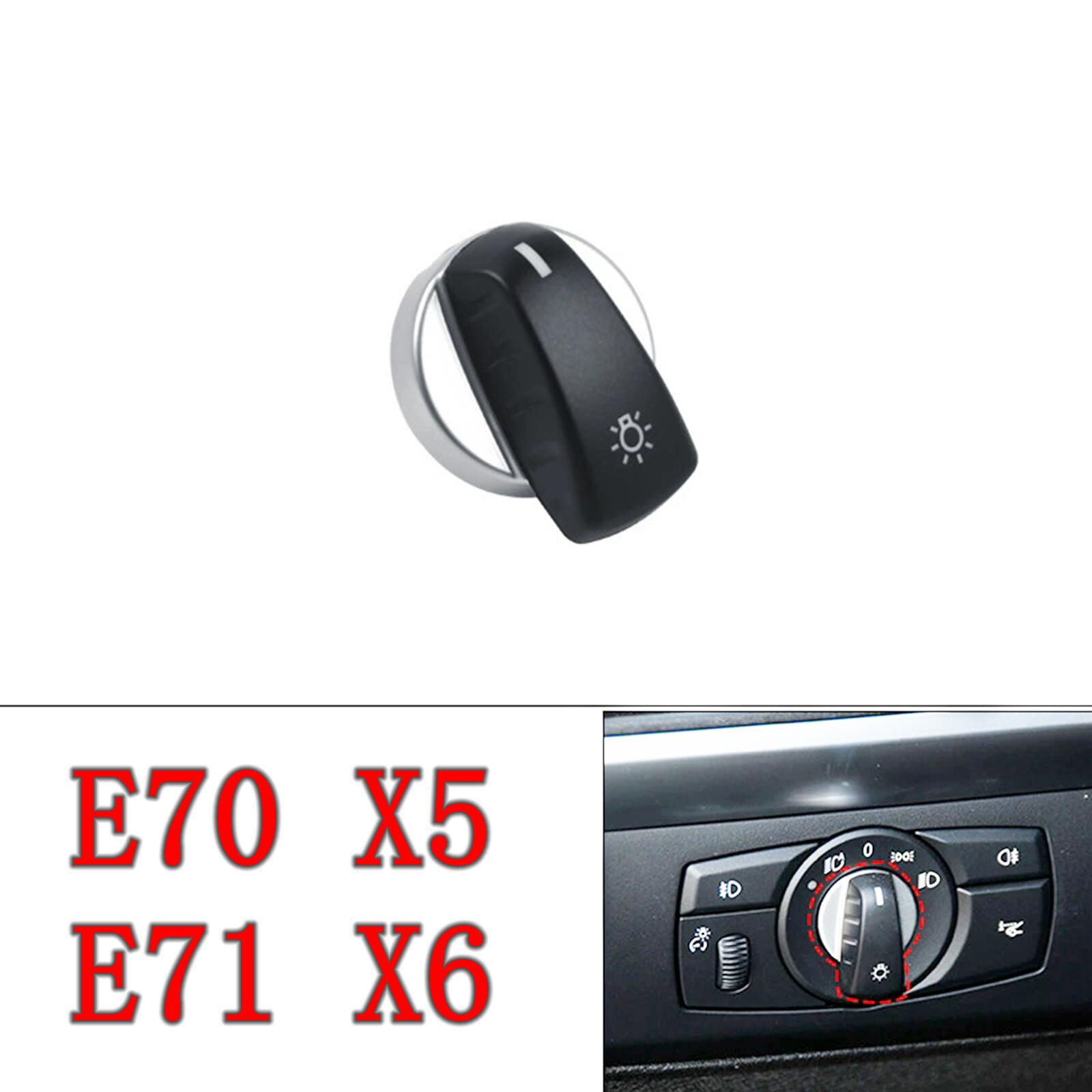 Headlight Switch Rocker Button Frame Replacement for BMW E70 X5 E71 X6 2007-2013
