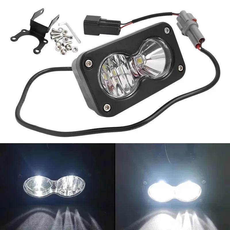 General Off-road Vehicle Fog Light Headlight 20W LED Headlight Switch White Spot Flood Pod Combo Kit Waterproof New