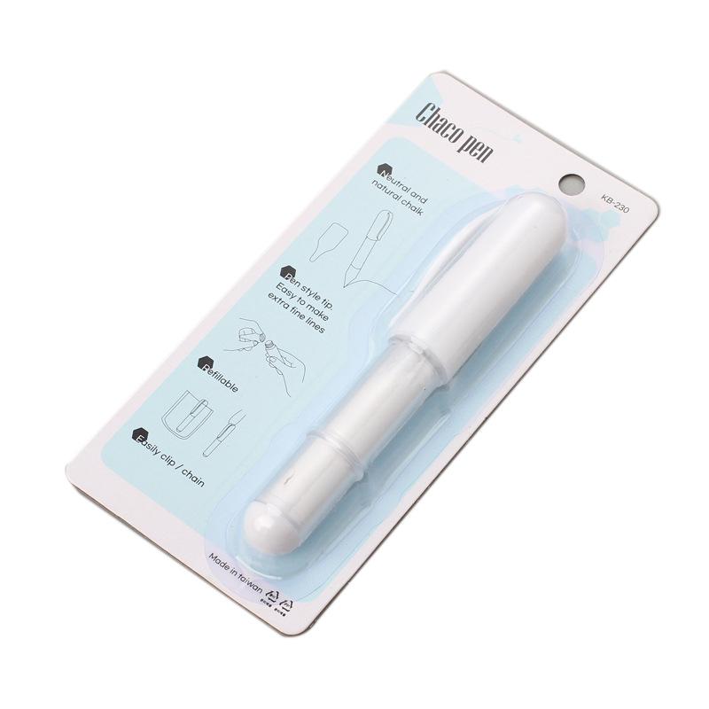 Marcador de Giz Patchwork Portátil com Refil Substituível e Tampa Protetora