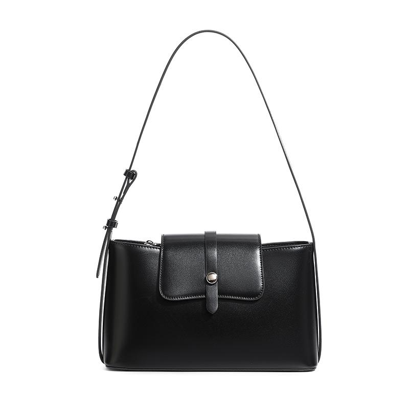 Leather Shoulder Commuter Women'S Bag Temperament Underarm Handbag Versatile Bag