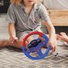 Children Steering Wheel Toys Pretend Driving Seat Educational with Music and Lights for Baby