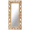 VidaXL Hand-carved Mirror Brown 110x50 Cm Mango Wood