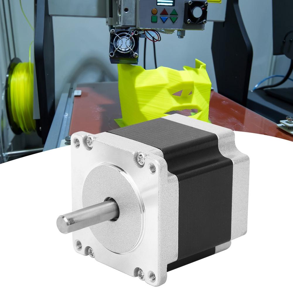 4 Pin Kablolu 3D Yazıcı Aksesuarları için NEMA 23 Step Motor 23HS5628 6.35mmCelsius8mm
