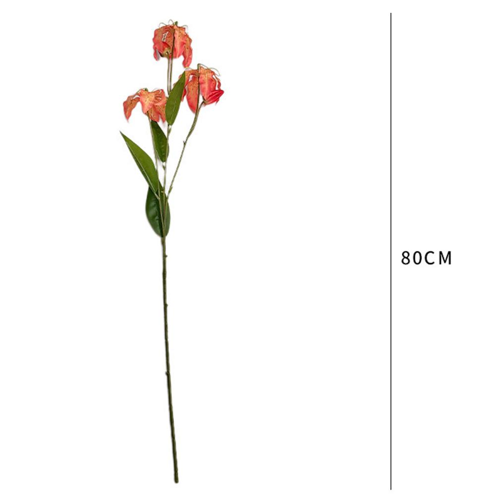 Artificial Flower Emulation Flower Arrangement Flame Lily Wedding Decoration Flower Photography Props Home Decoration