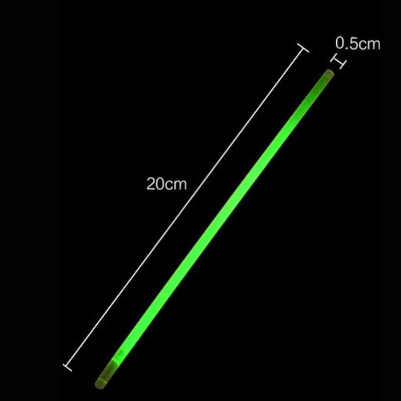 100pcs Glow Sticks Camping Fluorescence Party Glow Necklaces Bracelets for Neon Birthday Party Halloween Wedding Supplies
