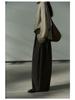 Shi Ji TR Pleated Cocoon Trousers: Autumn Mid-rise, Slimming, Versatile, and Casual Long Pants M7618