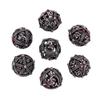 Set di Dadi Metallici per DND, Design Unico a Sfera Rotonda Vuota per un Migliore Rotolamento, Bellissimo Set di Dadi Metallici Drago per D&D, Giochi di Ruolo