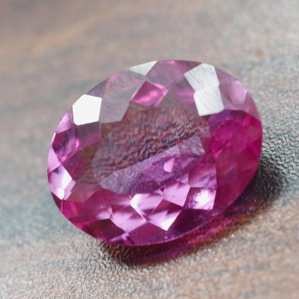 Natural Pink Sapphire Loose Gemstone 14.60 ct Oval Cut September Birthstone for Gem Collections