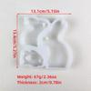 Desk Ornament Mould Flexible Silicone Mold for 3 Rabbit Family Figurine Decoration Gypsum Mold Jewelry Making Supplies