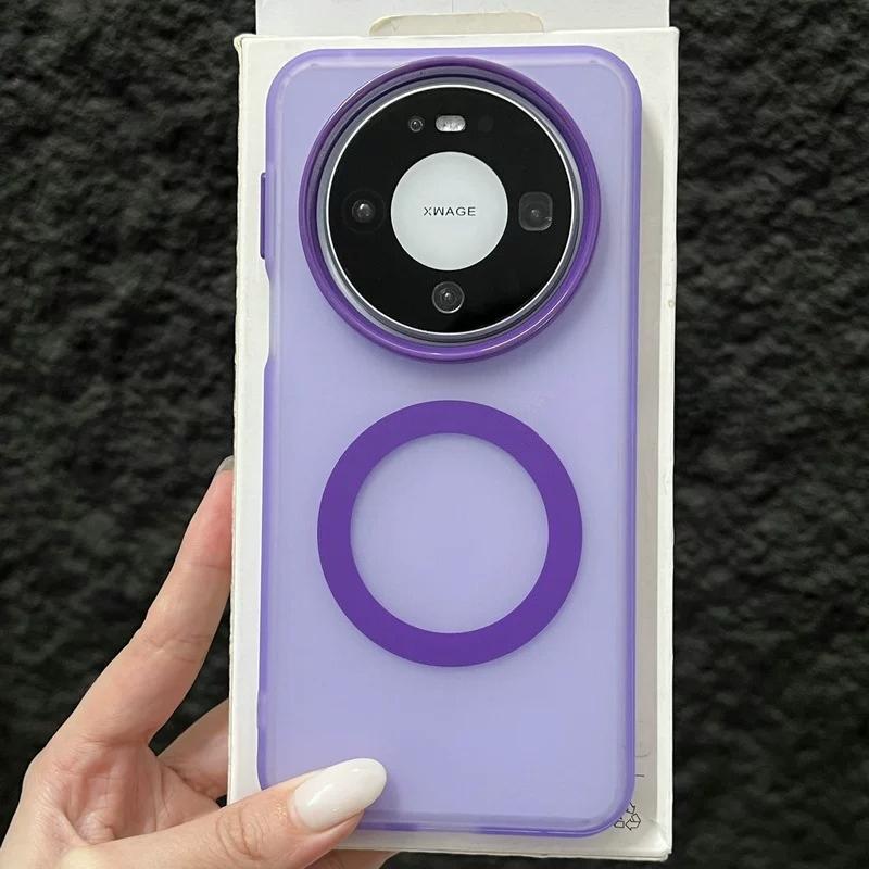 For Huawei Mate 80 Pro Max Case Matte Translucent For Magsafe Magnetic Non-slip Phone Protect Cover For Huawei Mate 80 Pro Shell