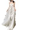 Beach Dress French Ruffle Edge Chiffon Suspender Dress Summer Sexy Waist Tube Top Holiday Dress Women