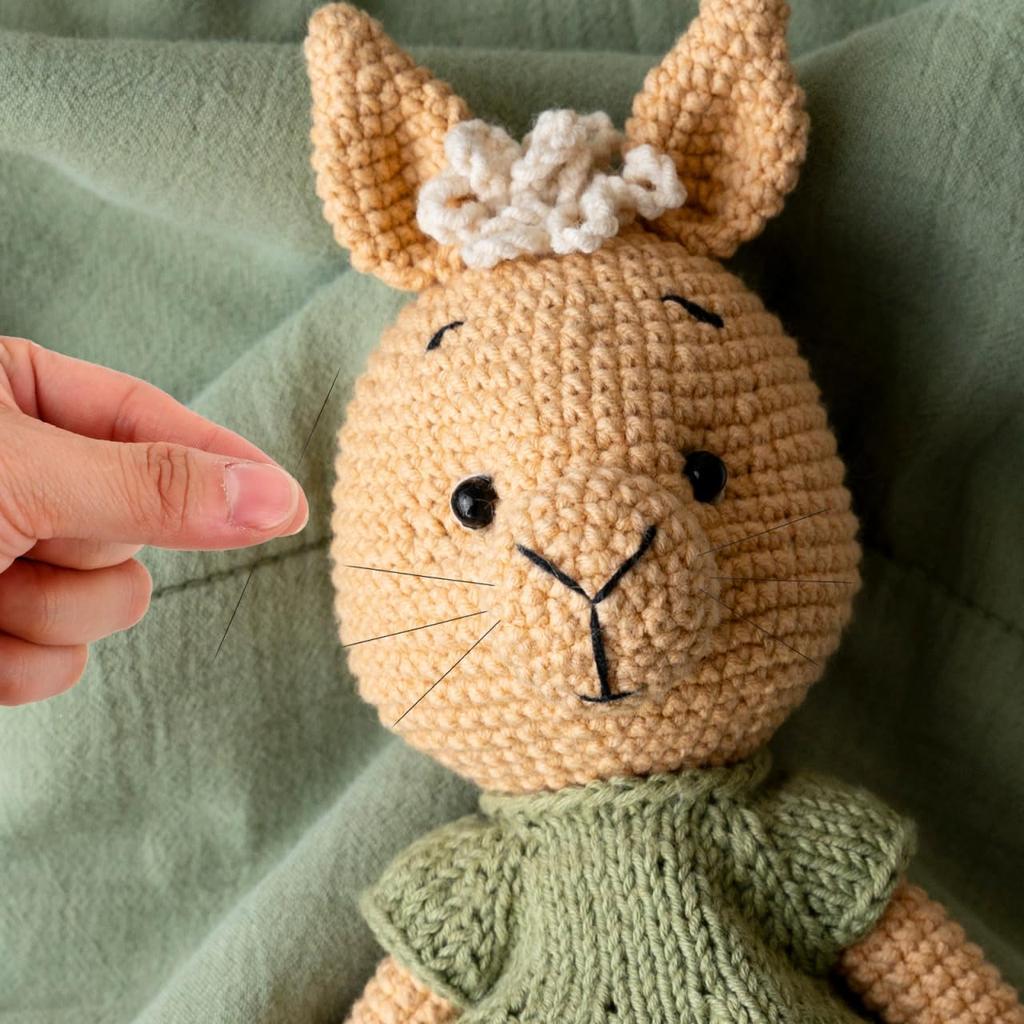 STOBOK Cat Crafts for Plush Thin and DIY Craft Wool Felt Whiskers, Animals, Hamsters, Dogs, Soft, White, Accessories,
