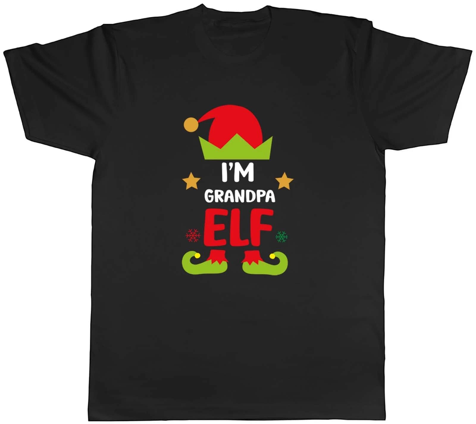 I m The Grandpa Elf Christmas Xmas Mens Unisex T-Shirt Tee Gift XL