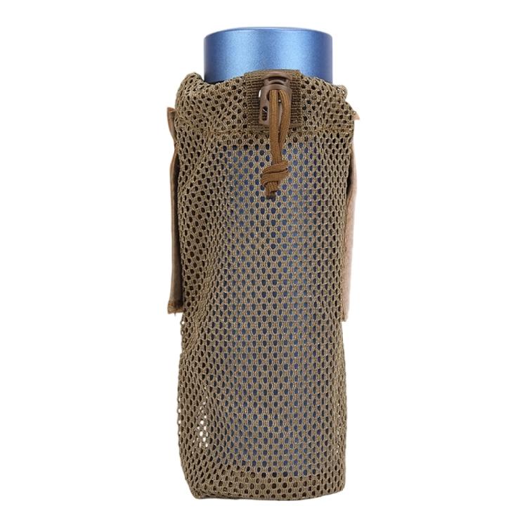 Outdoor Bottle Holder Bag for Camping Hikes and Travel, Drawcord-Top Drink Sleeve, 23 x 9cm Open Net Design Use Daily