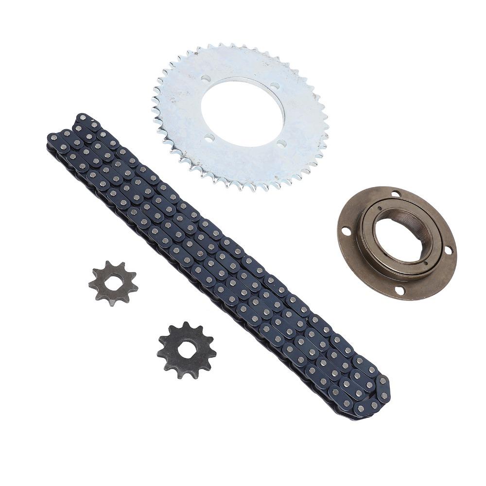Toothless Flywheel T8F Sprocket Chain Kit 116 Links Chain Chain Sprocket Kit  Go Kart