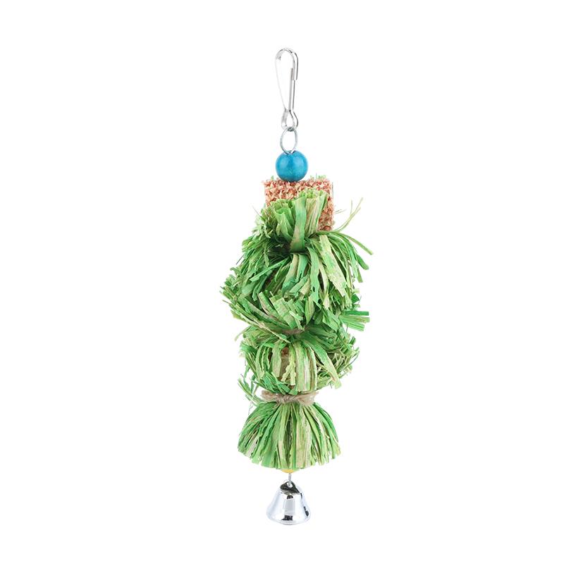 1/2Pcs Parrot Chew Toys Durable Non Toxic Natural Corn Husk Ball Cob String For Cockatiel Lovebird Hanging Foraging Bird Toys