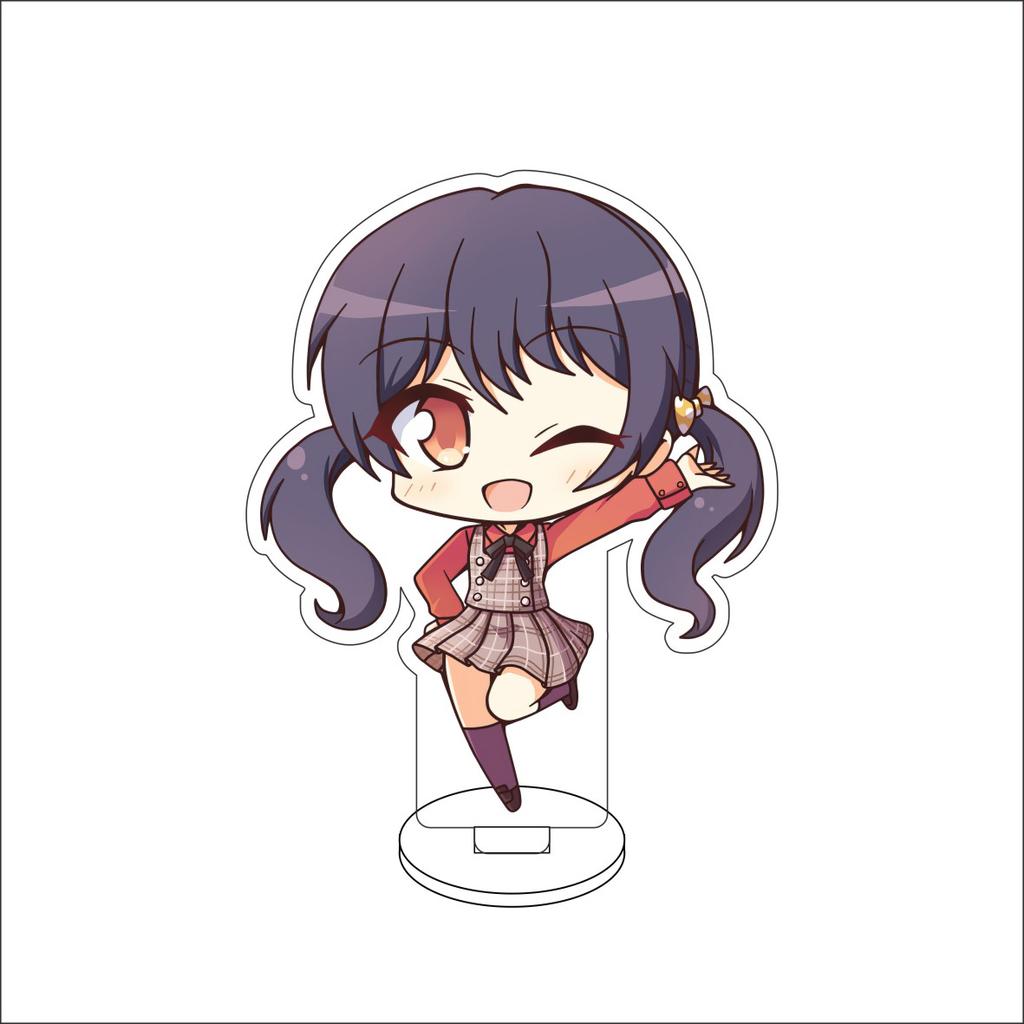 10CM Anime BanG Dream! Figure Stand Model Tsukushi Futaba/Nanami Hiromachi/Mashiro Kurata Cute Desk Decor Standing Sign Gifts