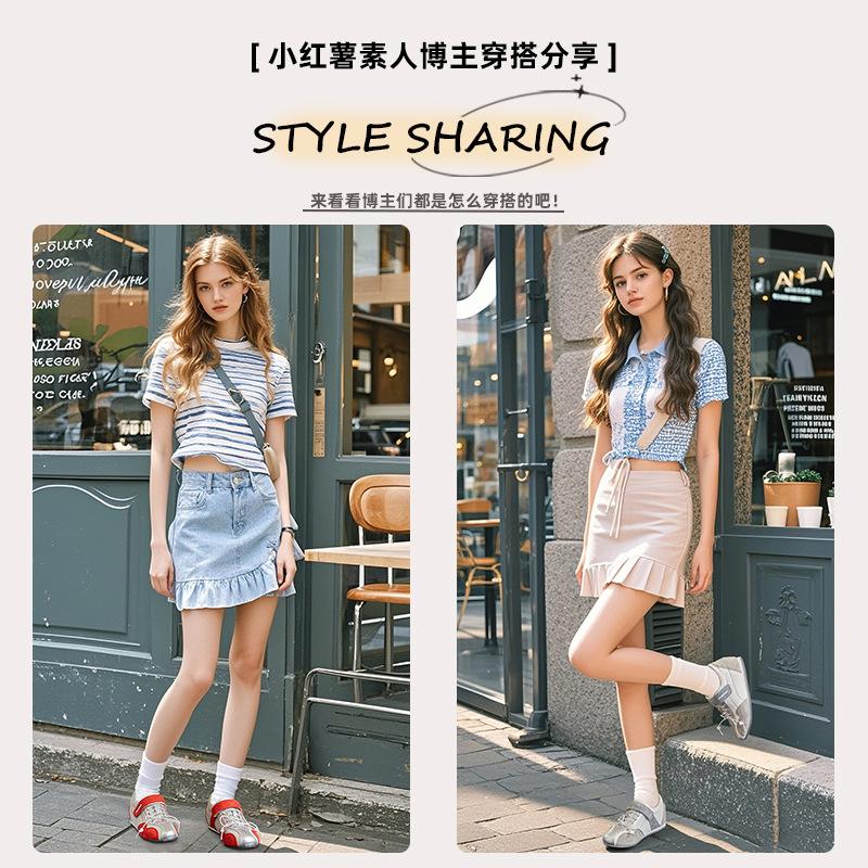 Inner height increase 4.5cm leather Forrest Gump shoes women's 2025 summer new Velcro sports women's shoes versatile German training shoes