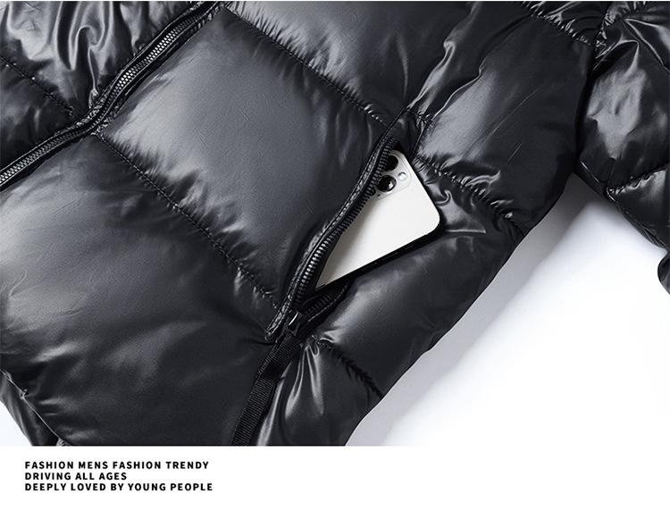 Unisex Schwarze Goldene Verdickte Winterjacke - Internet-Berühmtheiten-Stil