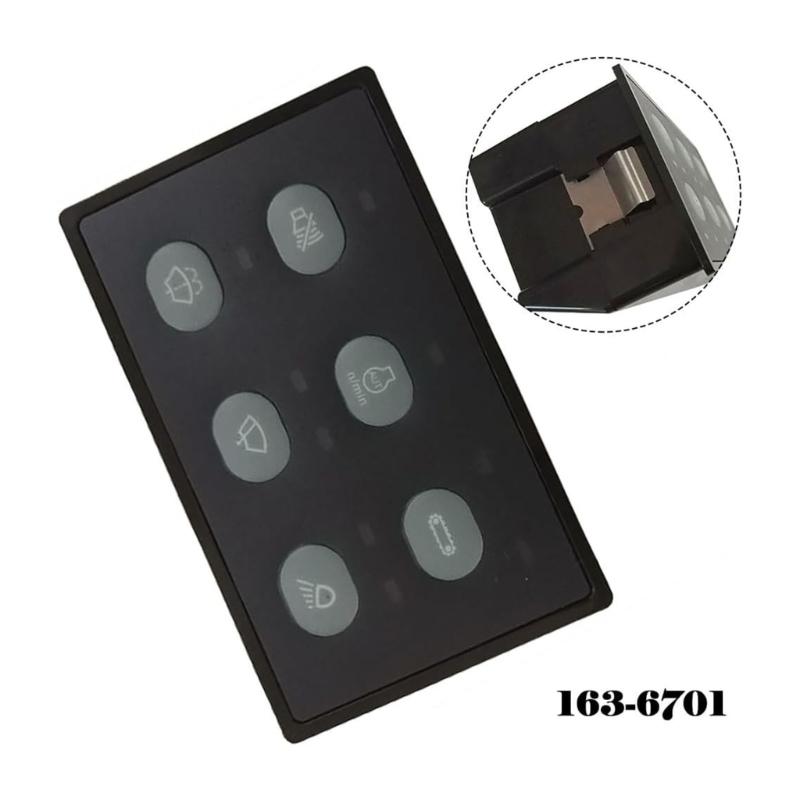 Head Lamp Wiper Control Panel For 315C 318C 319C 320C 322C 330C Multiple Excavator Models Enhanced Visibility 1636701