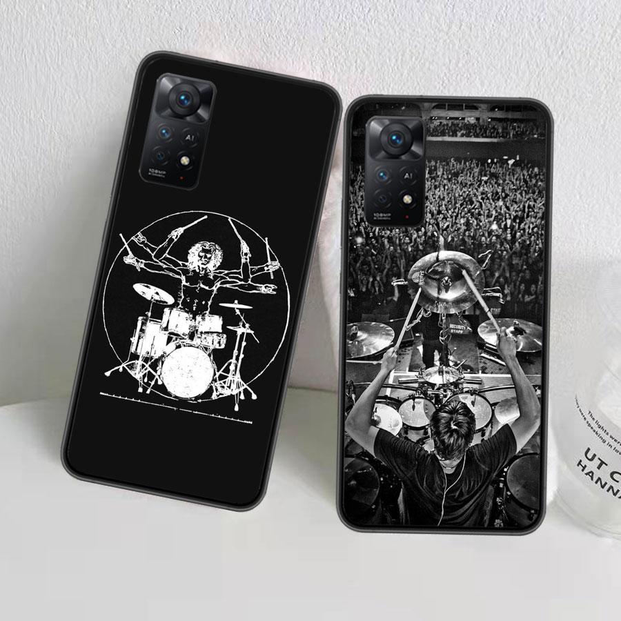 Drum Drummer Music Dj Phone Case For Redmi 13C 14C Note 13 14 Pro 5G Plus 12 12C 10 10A 10C 9 9A 9C 9T 8 8A K70 Pro Xiaomi Cover