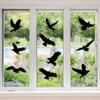 9 Stück Antikollisions-Fenster-Vogelaufkleber Schwarze Silhouetten Glastür zum Schutz Vögel retten Glastür zum Schutz