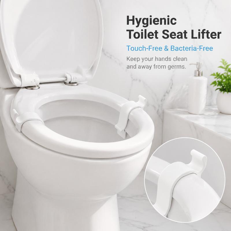 Installazione senza attrezzi Stabilizzatore per Sedile del WC 1/2 Pezzi Sollevatore per Coperchio del WC Senza Contatto per Bagno Domestico
