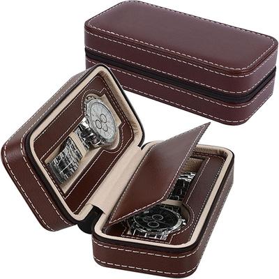 2025 New 2/4/8 Girds Portable Watch Storage Boxes Organizer with Zipper Classic Style Multifunctional Watch Display Box