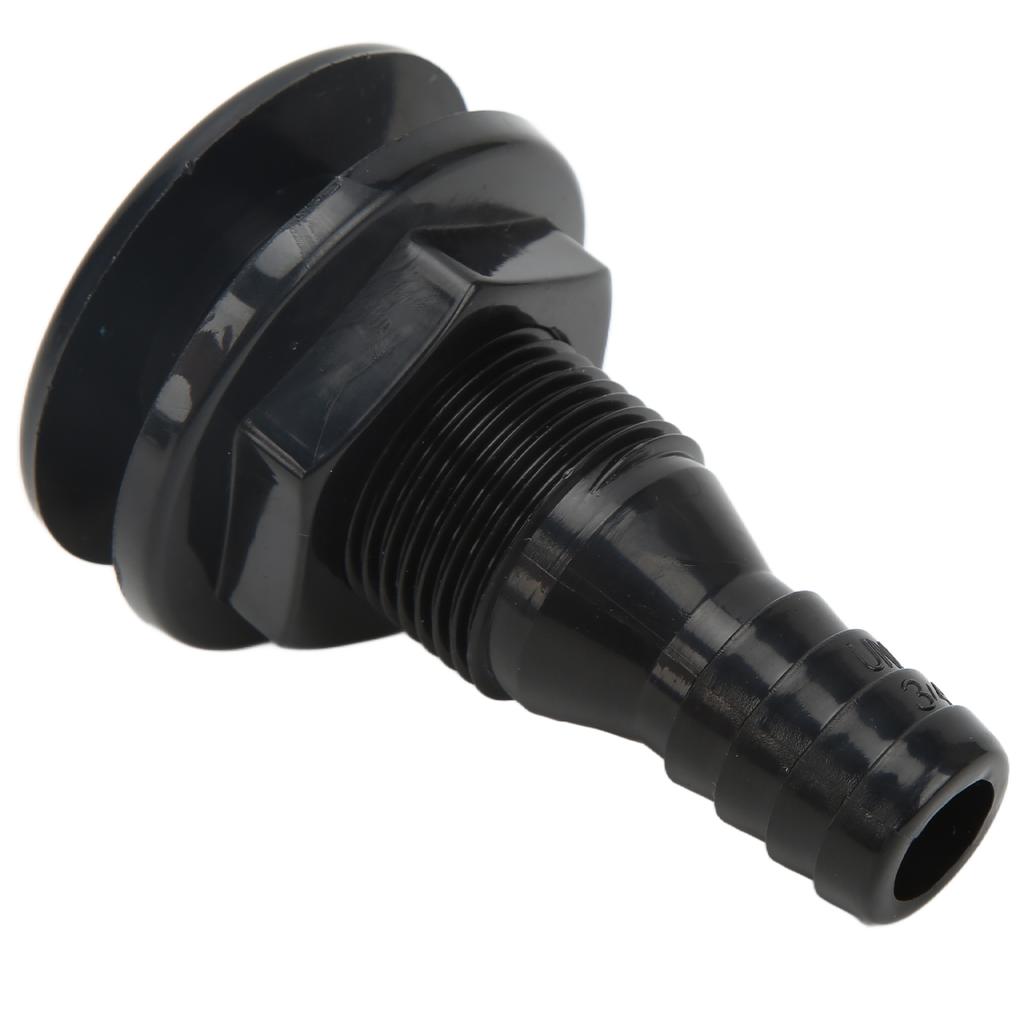 Boat Through Hull Connector 3Celsius4in ABS Plastic Hose Coupling Drain Outlet Accessory