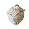 Weighted Door Stopper Heavy Sand Filled Door Stop with Handle Home Office Indoor Decorative Handmade Cotton Rope Ball Floor Doorstop