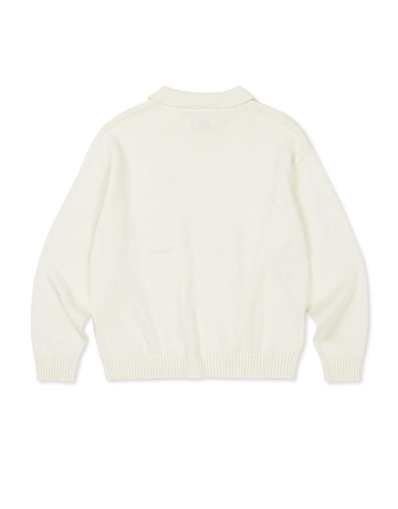 MMLG [Mmlg] New Melge Collar Knit (Natural Soap)