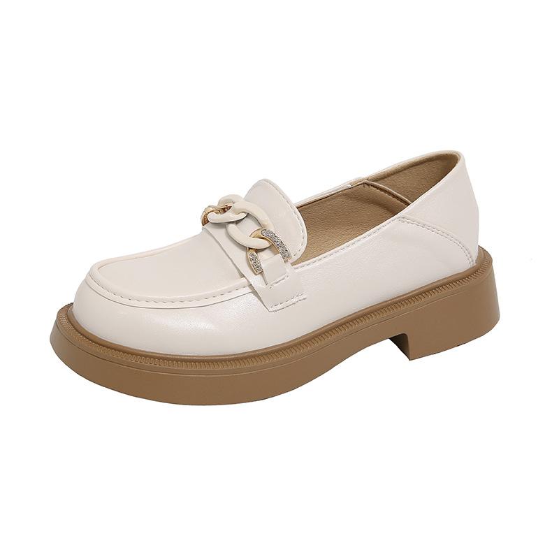 Autumn new platform small leather shoes women British French retro single shoes women shallow mouth Japanese women