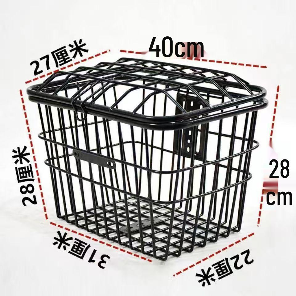 Waterproof Electric Vehicle Rear Basket with Lid for Scooter/Bike