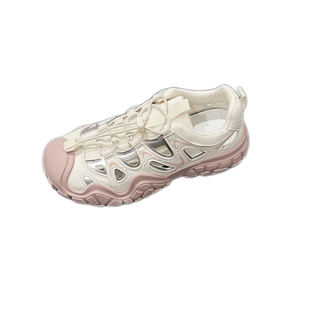 Thick-soled Hollow Dad Shoes Women's 2025 Summer New Non-slip Mountaineering Hole Shoes Sandals Outdoor Sports and Leisure Shoes