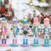 Christmas Nutcracker Figurines 5 Pieces Festival Desk Display Ornament Nutcracker Christmas Decoration Figurines For Home