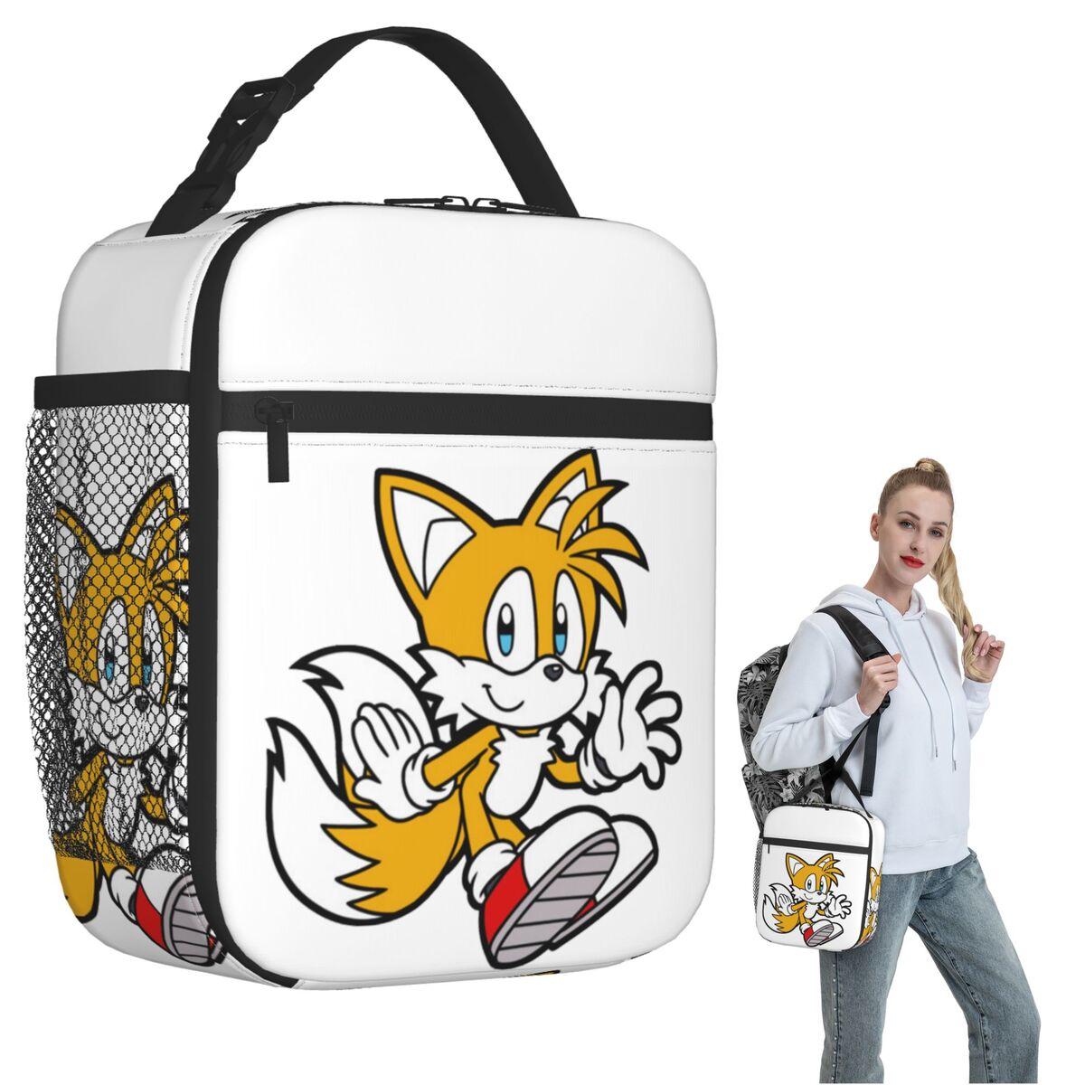 Miles Tails Prower Insulated Lunch Bag for Women Children Leakproof Food Boxes Thermal Lunch Box Tote One Size