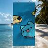 B-Bugcat CapooS Cartoon Towel Quick Drying Beach Towels Are Suitable For Swimming Pools Camping Yoga And The Gym