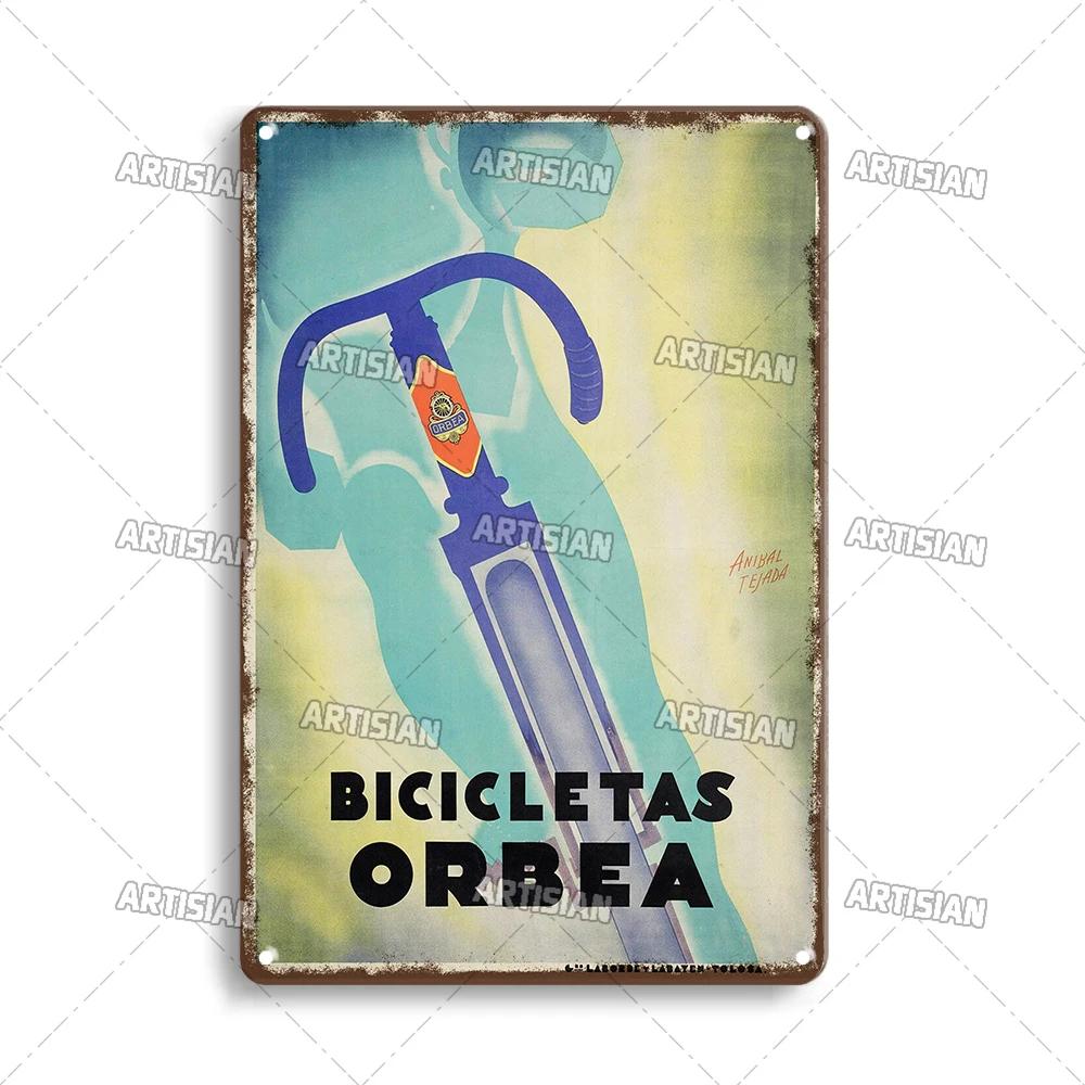 Segno di Latta Metallico Bicicletta Arrugginita Piatto Decorativo Casa Bar Studio Segni Metallici Poster Metallico Vintage Targhetta Metallica da Viaggio Piatto da Parete