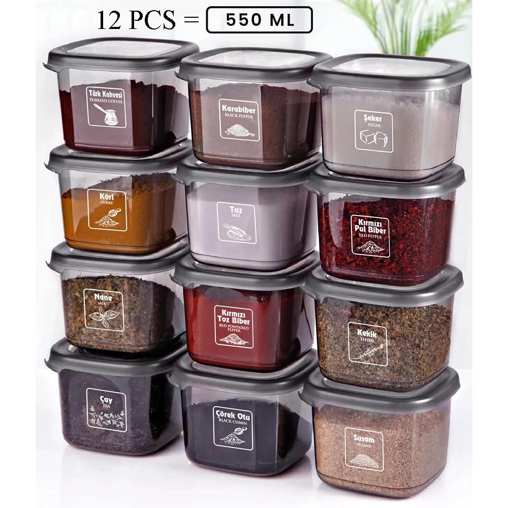 Luftdichte Lebensmittelaufbewahrungsbehälter-Sets – Transparenter BPA-freier Vorratskammer-Organizer, Stapelbare auslaufsichere Snackgläser für die Küche