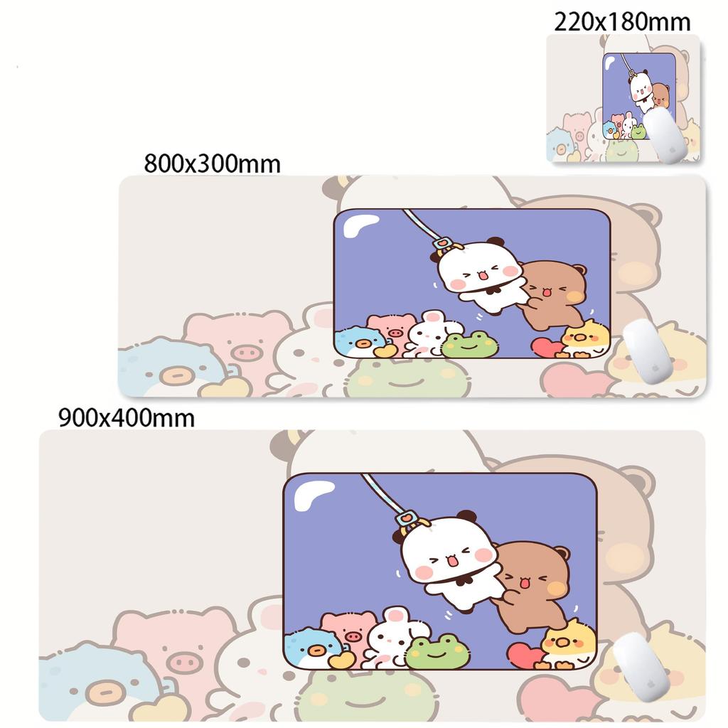 Cute Bubu Dudu Cartoon Mouse Pad Nonslip Rubber Gamer Balance Computer Mat Decoracion Deskmat Laptop Office Large Table Mats