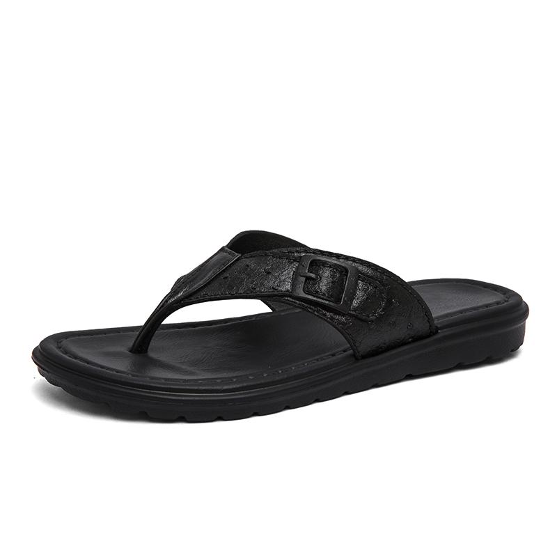 

Летние мужские шлепанцы Мужские тапочки Удобные пляжные сандалии Мужская повседневная обувь Домашние шлепанцы Обувь для ванной 40 чёрный