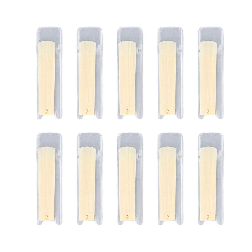 10PCS Tenor Soprano Saxophone Reeds Stable Sound Excellent Response Traditional Sax Reeds Strength 2.0