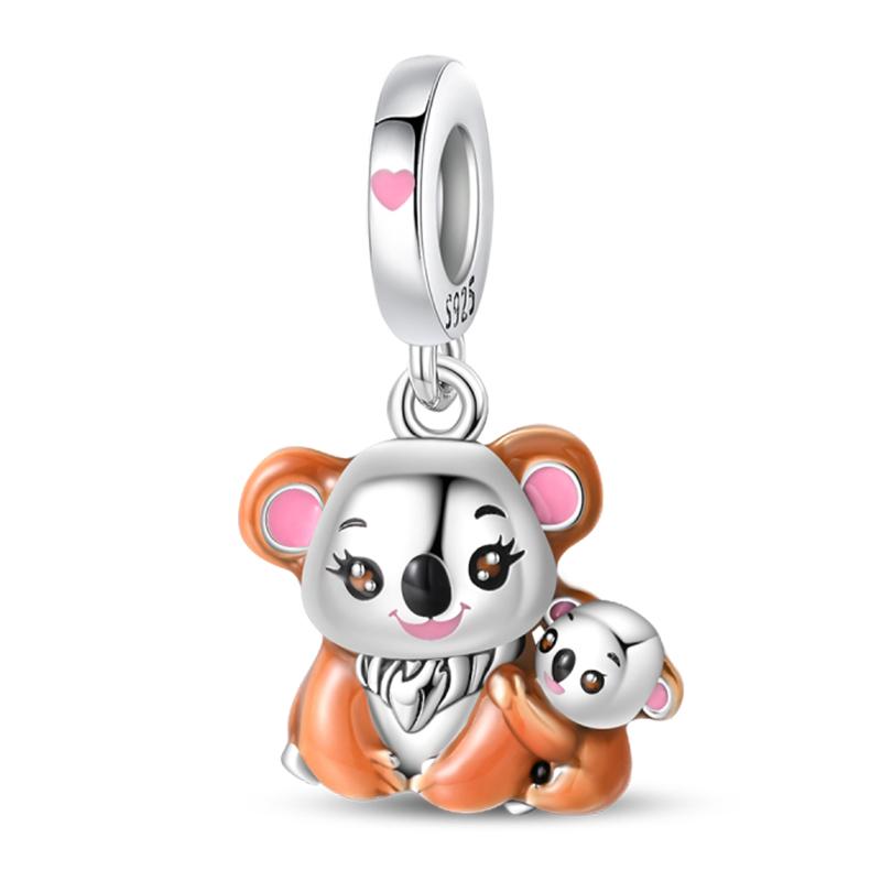 Jungfräuliches Kupfermetall Koala Elefant Kaninchen Haustier 3mm Charm Perlenkomponenten Perlenkomponenten Anhängerperlenkomponenten Ideal Entworfen für Geburtstage Hoch