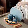 High-end Gift Box Business Portable Set, One Pot of Four Cups, Business Trip Car Travel Tea Set Business